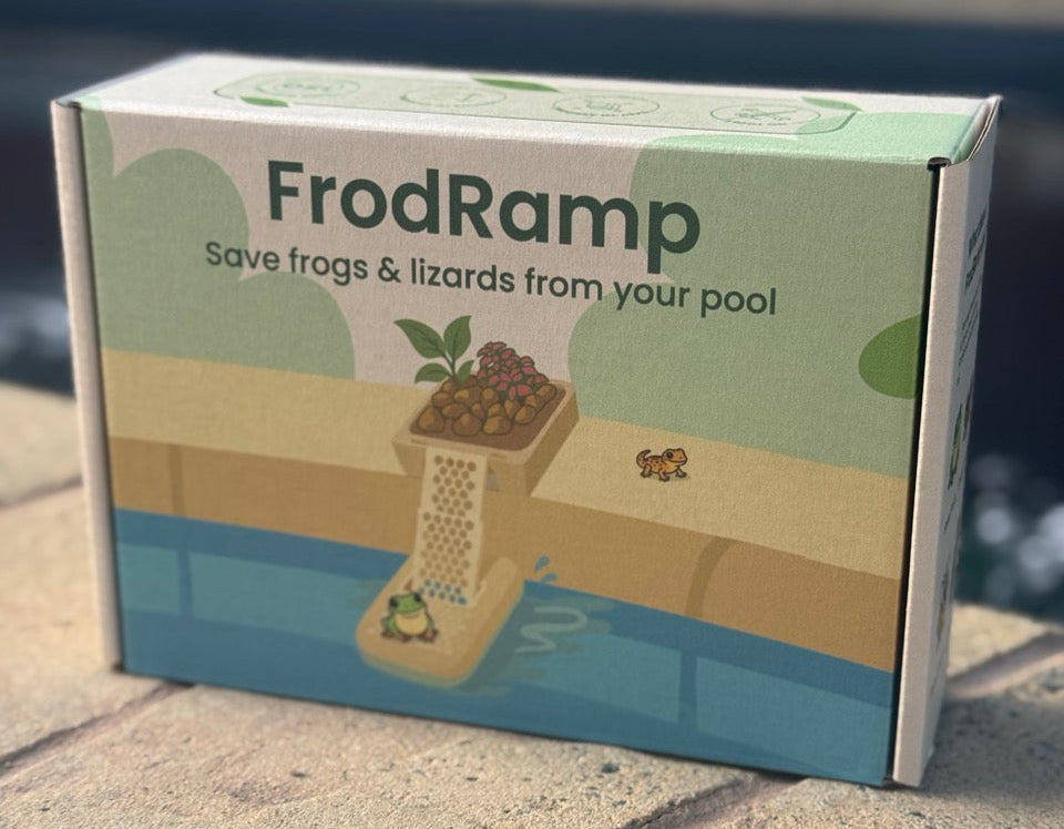 FrodRamp packaging on a stone surface